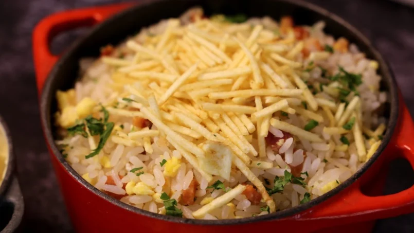 Arroz Biro-Biro: cremoso, crocante e cheio de sabor
