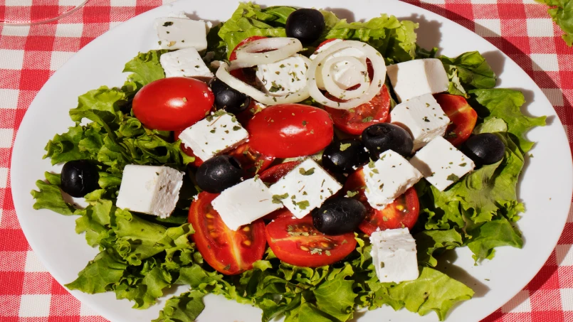 Salada com Molho C&iacute;trico